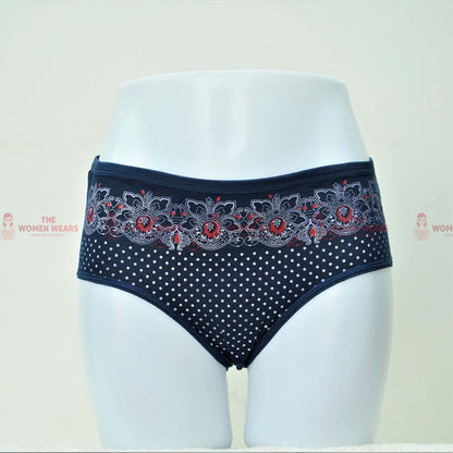 Doted & Flower Printed Panties (ZN-064)