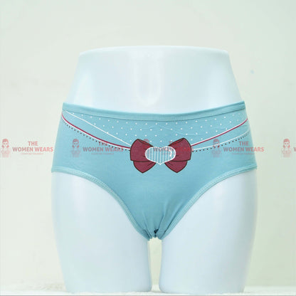 Women's Heart Cotton Panties (L 696)