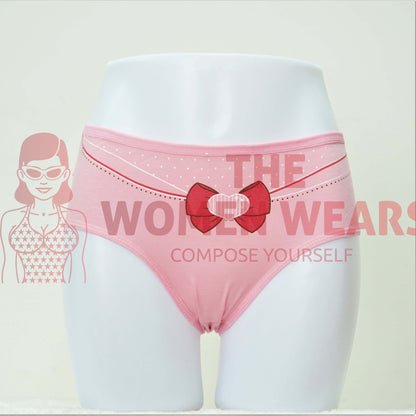 Women's Heart Cotton Panties (L 696)
