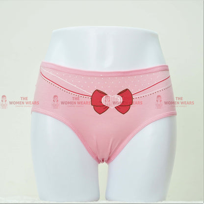 Women's Heart Cotton Panties (L 696)
