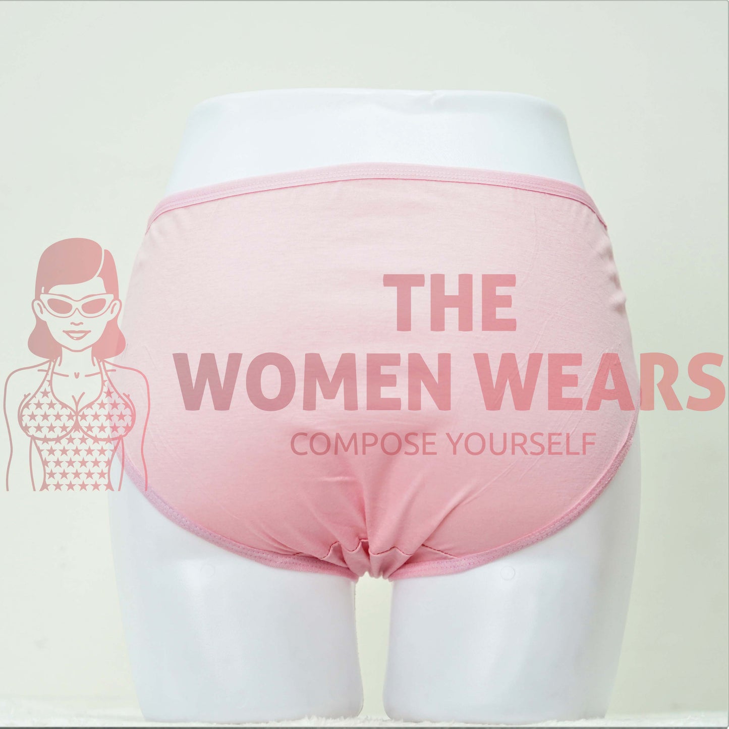 Women's Heart Cotton Panties (L 696)