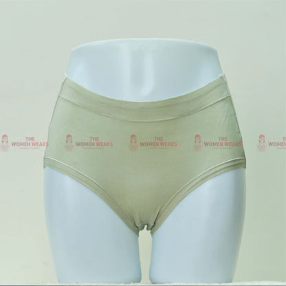 Women's Solid Color Cotton Panties (2345)