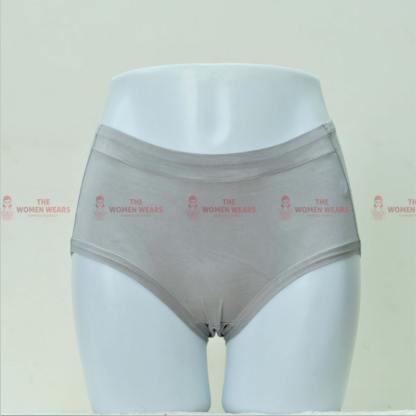 Women's Solid Color Cotton Panties (2345)