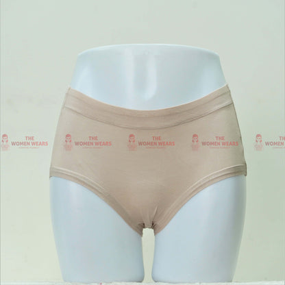 Women's Solid Color Cotton Panties (2345)