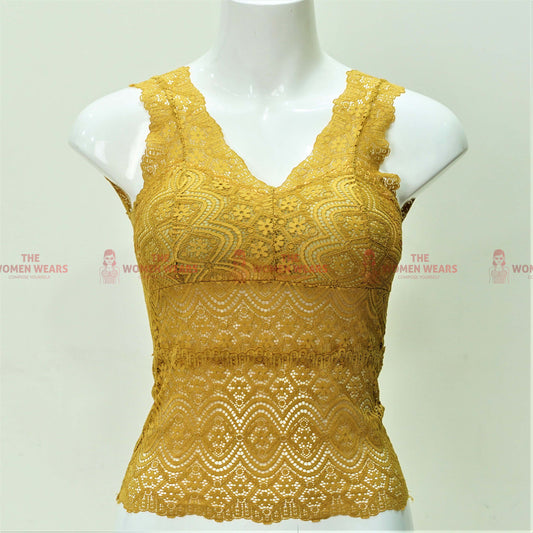 Women's Soft Padded Net Camisole Bralette (Art-234)