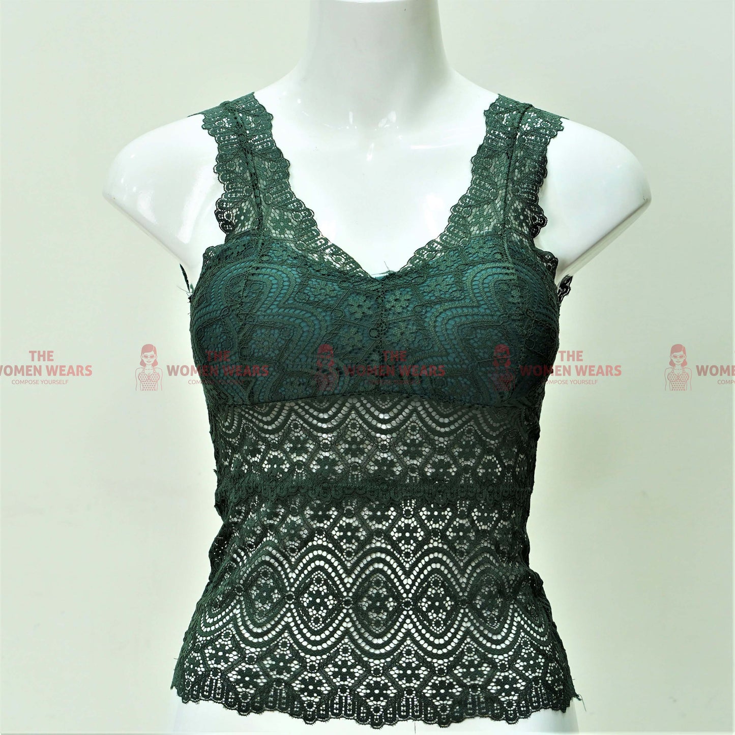 Women's Soft Padded Net Camisole Bralette (Art-234)