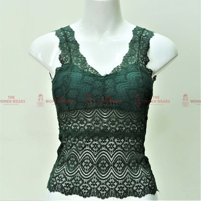 Women's Soft Padded Net Camisole Bralette (Art-234)
