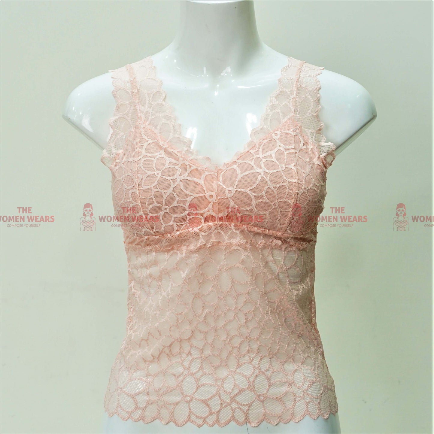 Shocking Colors Floral Camisole Padded Bralette (*3423)