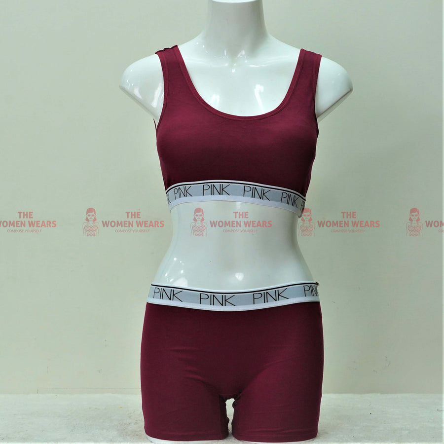 Women's Soft Padded Sports Bra Set (ART-4376)