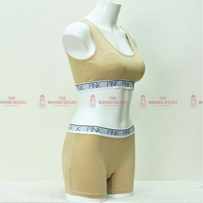 Women's Soft Padded Sports Bra Set (ART-4376)