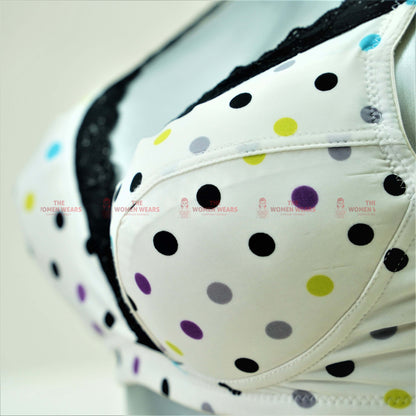 Dotted Lightly Padded Bra 2434 product view 3