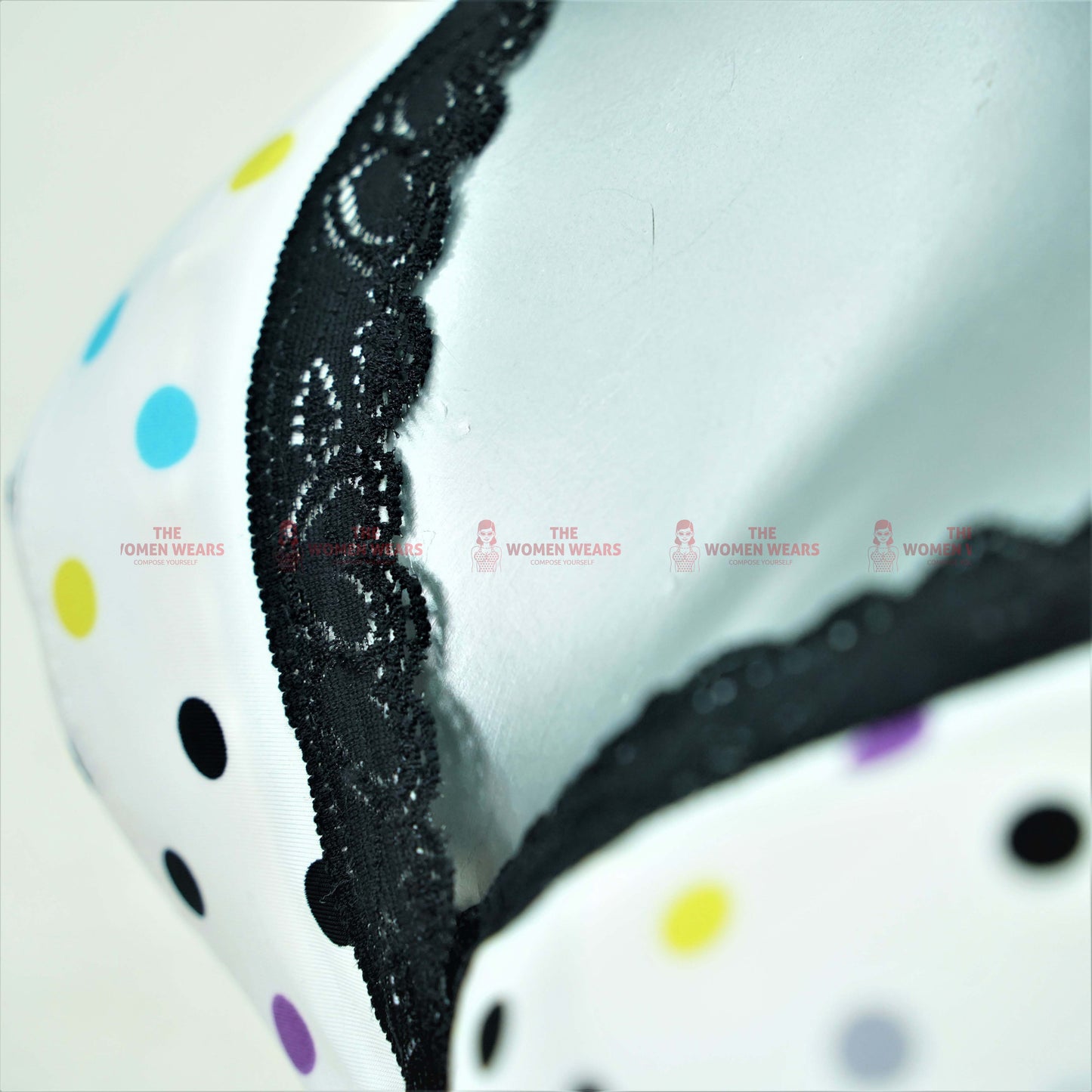 Women's Light Padded Stylish Dotted Bra (2434)
