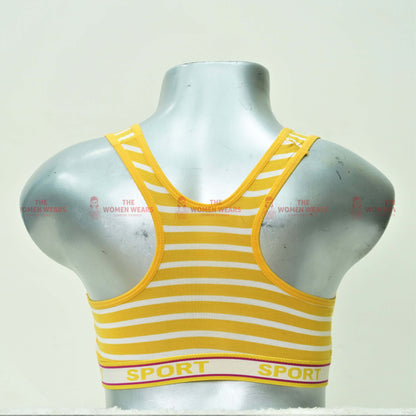 Women's Cotton Padded Lining Sports Bra (11301485)