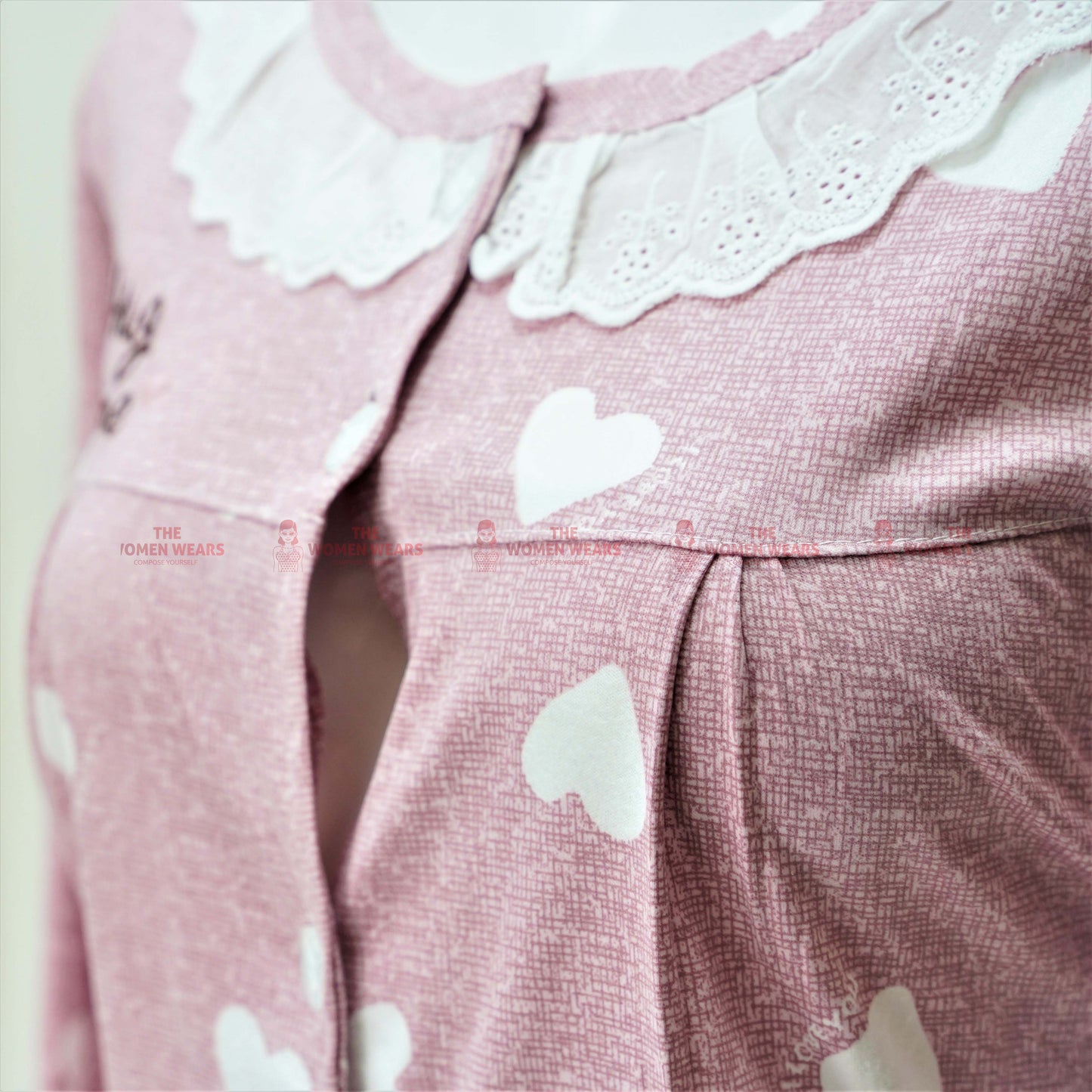 Women's Love Cartoon Pajama Dress (3088)