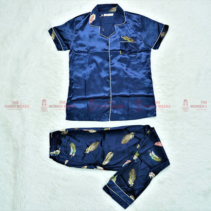 Ladies Natural Silky Pajama Night Dress (*4537)