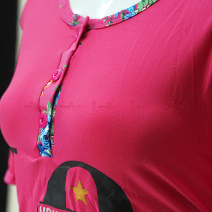 Women's Delicious Pinky Casual Night Wears (*773)