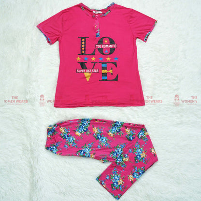 Women's Delicious Pinky Casual Night Wears (*773)