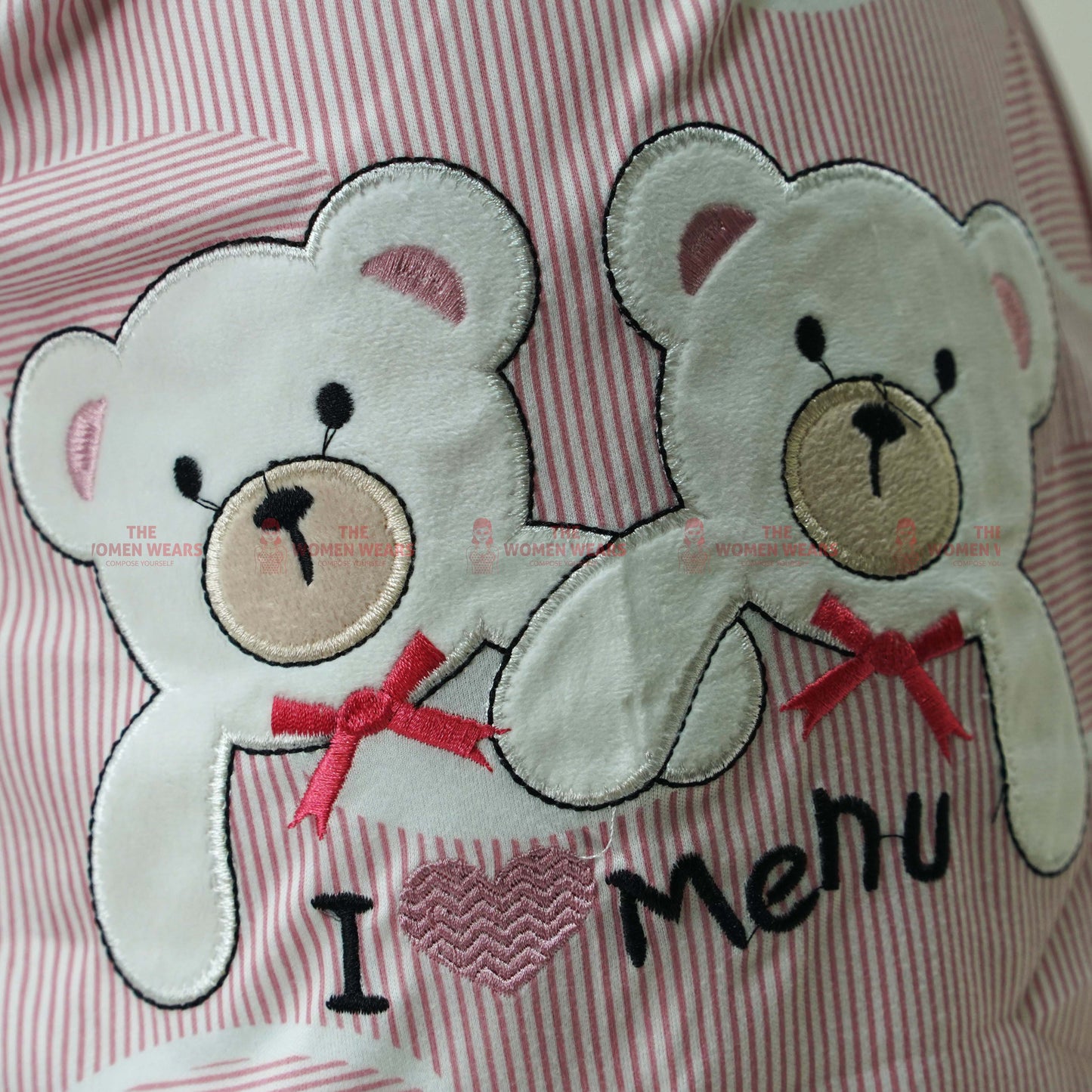 Women's Love Cartoon Pajama Dress (3088)