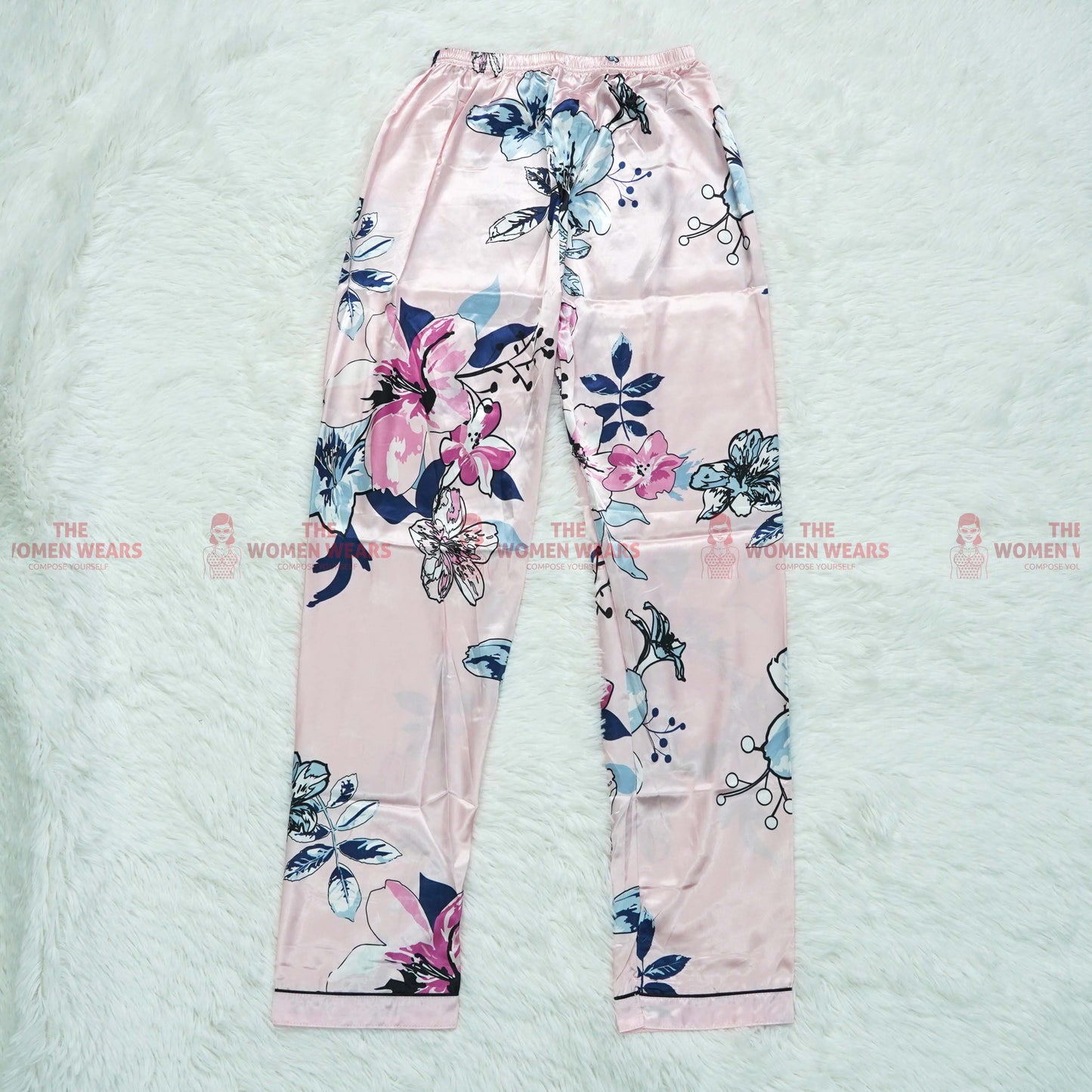 Ladies Natural Silky Pajama Night Dress (*4537)