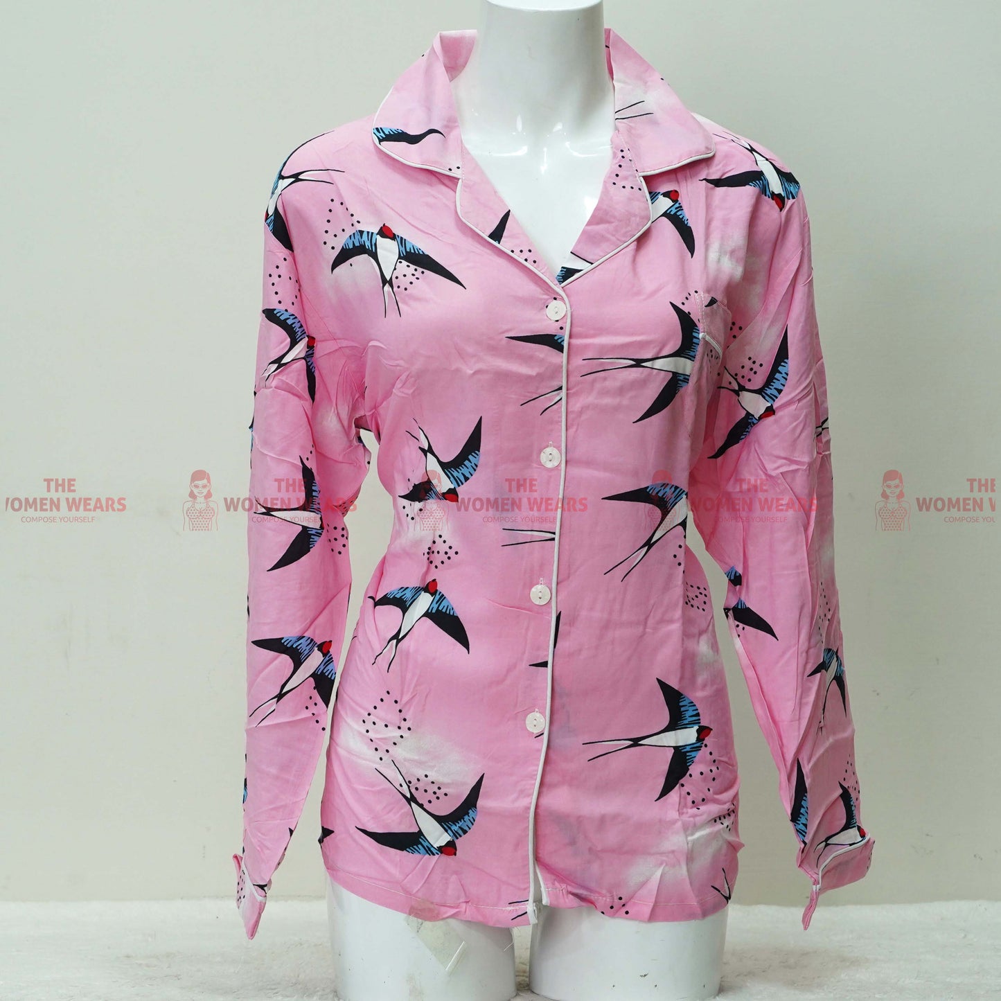 Women's Regular Cotton Pajama Night Wear (*4733)