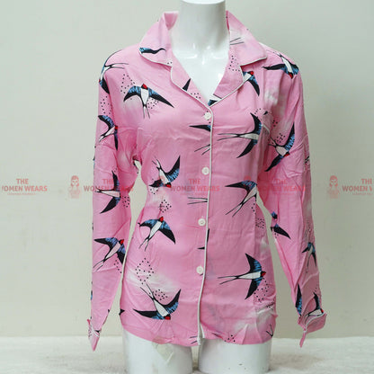 Women's Regular Cotton Pajama Night Wear (*4733)