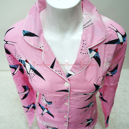 Women's Regular Cotton Pajama Night Wear (*4733)