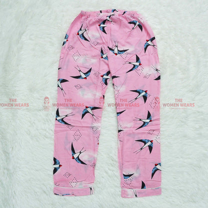Women's Regular Cotton Pajama Night Wear (*4733)