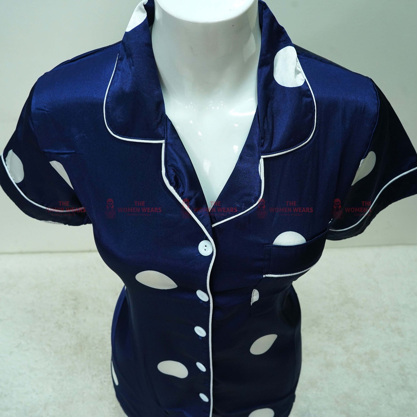 Ladies Natural Silky Pajama Night Dress (*4537)