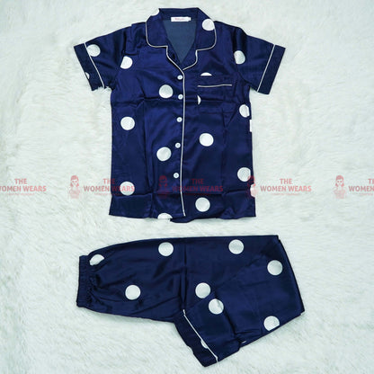 Ladies Natural Silky Pajama Night Dress (*4537)