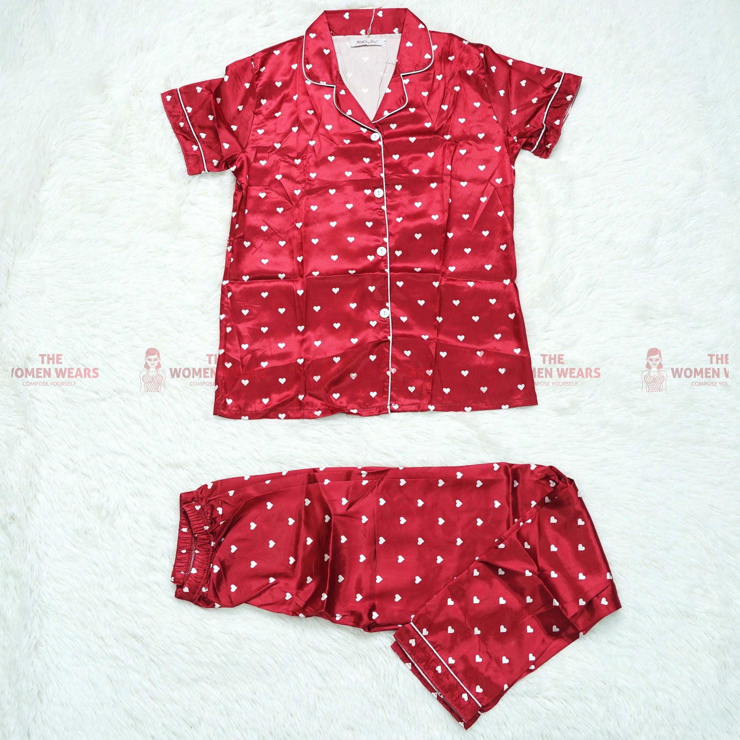 Ladies Natural Silky Pajama Night Dress (*4537)