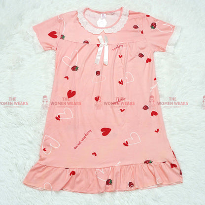 Ladies Long Flannel Night Wears Most Wanted (*44253)