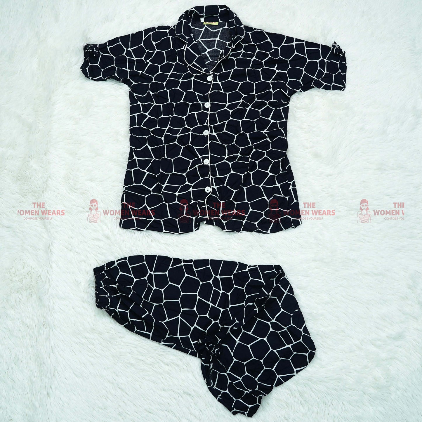 Women's Regular Cotton Pajama Night Wear (*4733)