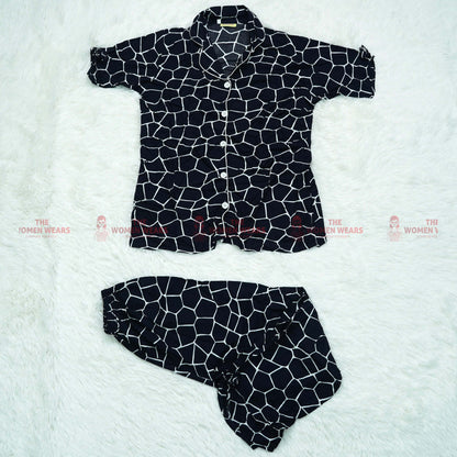 Women's Regular Cotton Pajama Night Wear (*4733)