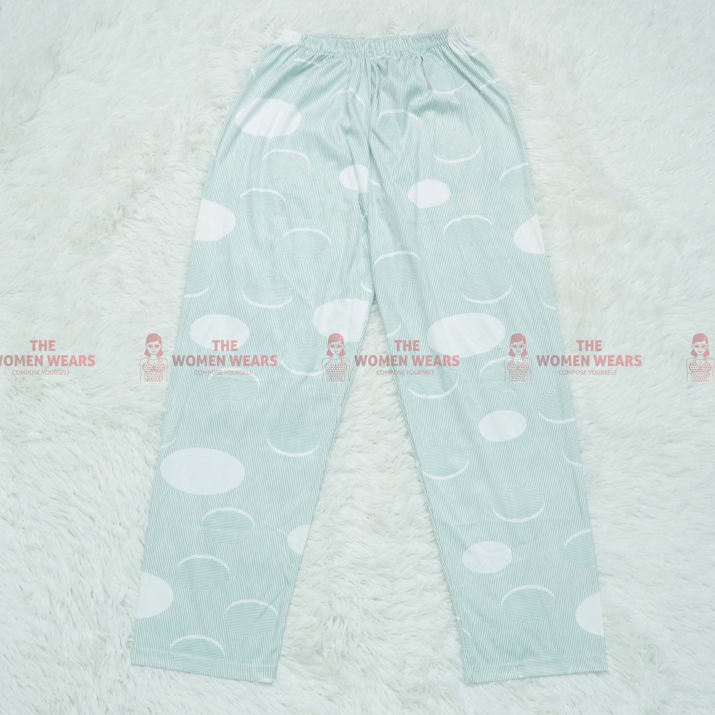 Women's Love Cartoon Pajama Dress (3088)