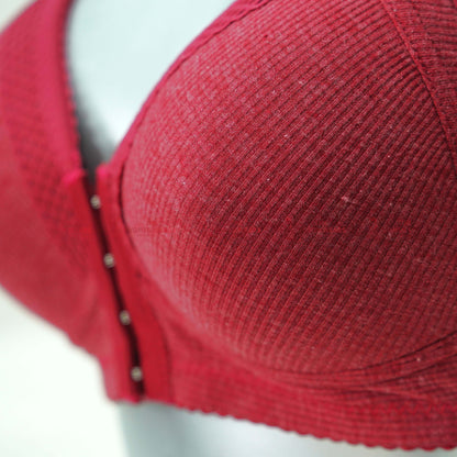 Women's Front Open Self Border Lace Padded Bra (3246)