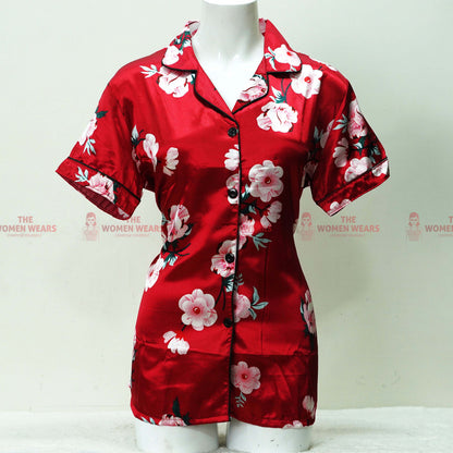 Ladies Natural Silky Pajama Night Dress (*4537)