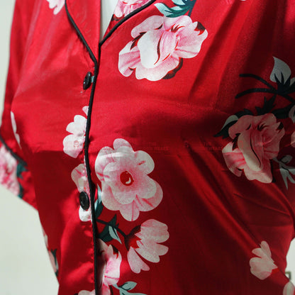 Ladies Natural Silky Pajama Night Dress (*4537)
