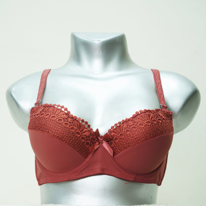 Ladies Padded Bra Covered With Top Lace (31078)