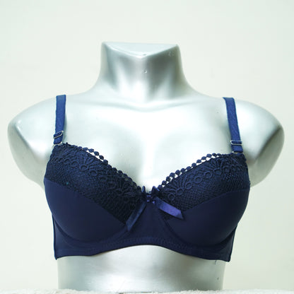 Ladies Padded Bra Covered With Top Lace (31078)