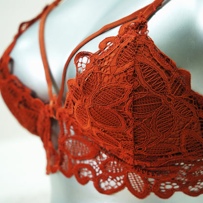 Padded Push-up Back Hook Neck Style Bra 6347