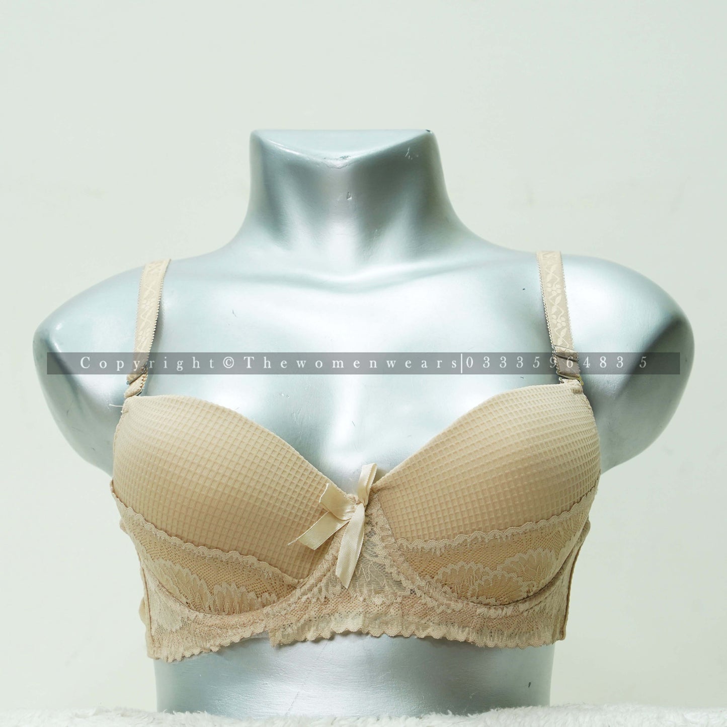 Check Pattern Women's Deep Vision Padded Bra 31139