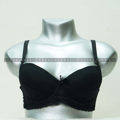 Check Pattern Women's Deep Vision Padded Bra 31139