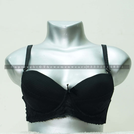 Check Pattern Women's Deep Vision Padded Bra 31139
