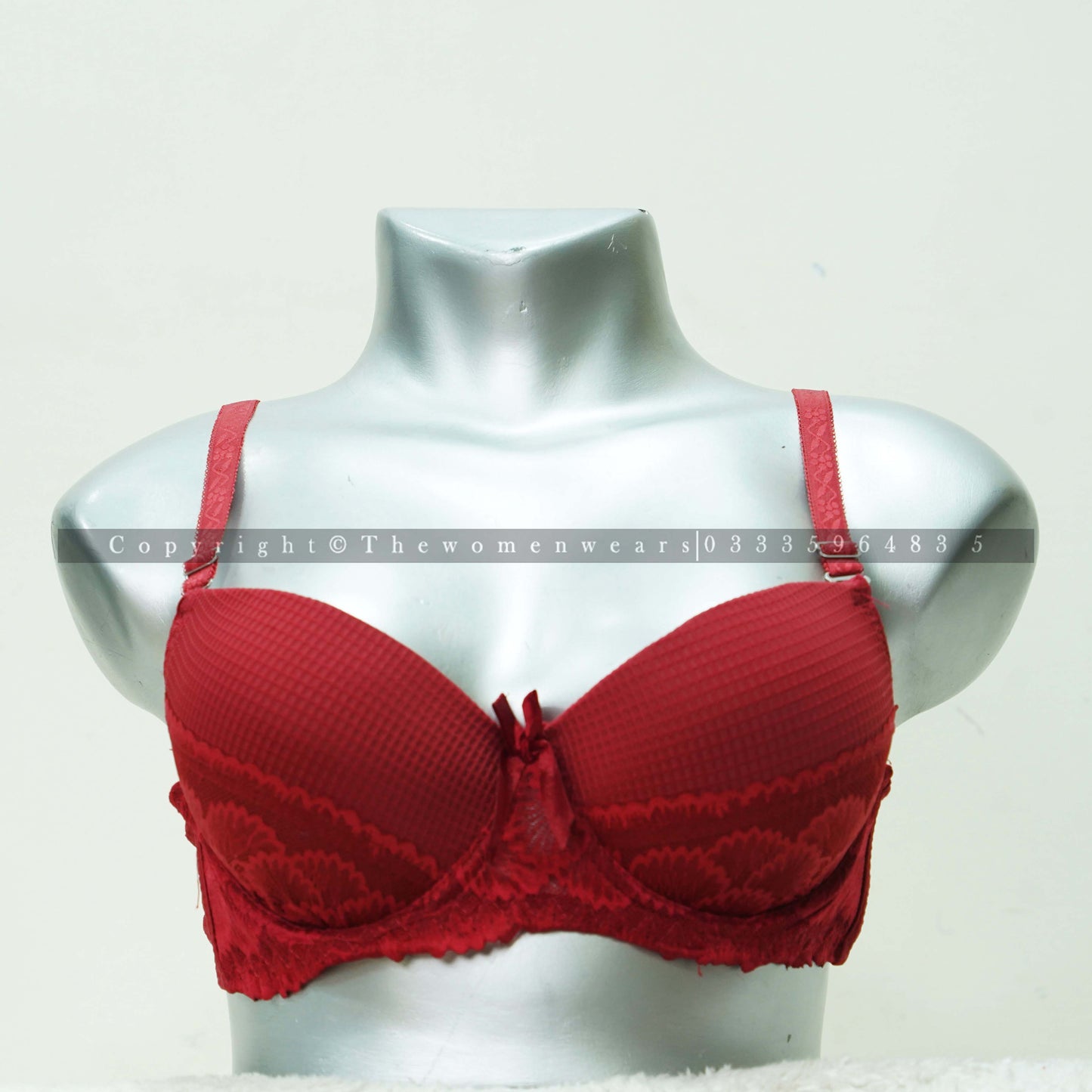 Check Pattern Women's Deep Vision Padded Bra 31139