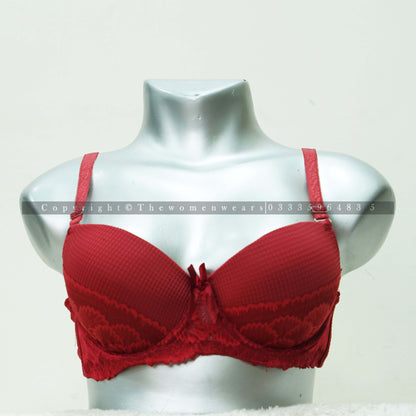 Check Pattern Women's Deep Vision Padded Bra 31139