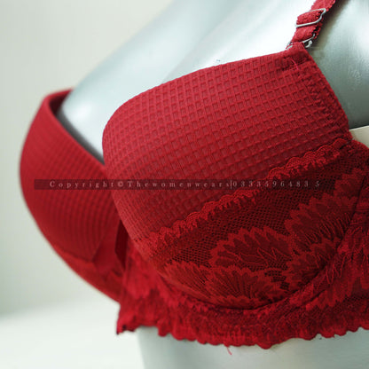 Check Pattern Women's Deep Vision Padded Bra 31139