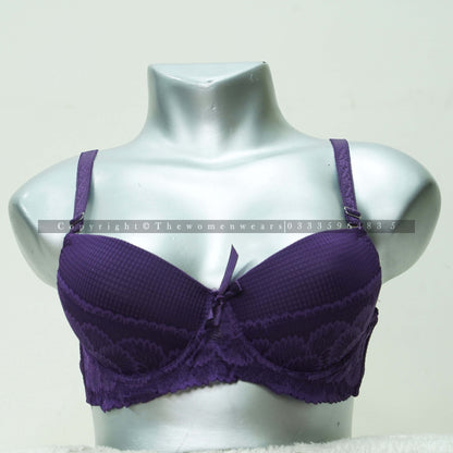 Check Pattern Women's Deep Vision Padded Bra 31139