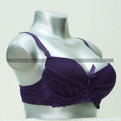 Check Pattern Women's Deep Vision Padded Bra 31139