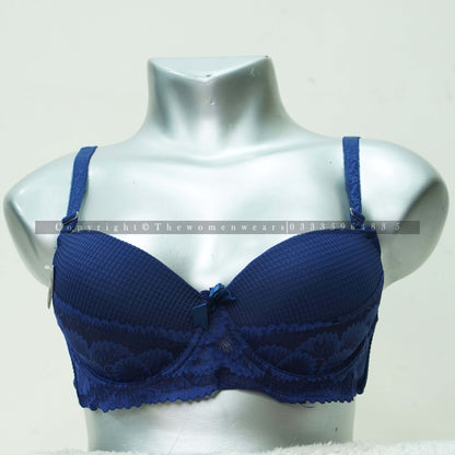 Check Pattern Women's Deep Vision Padded Bra 31139