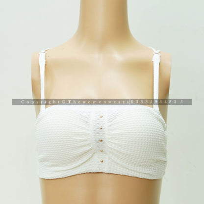Ultra-Thin Half Cup Breathable Check Print Bralette 9354